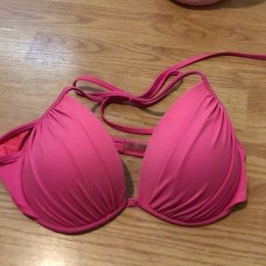 Size L Shore Shade hot pink bikini top